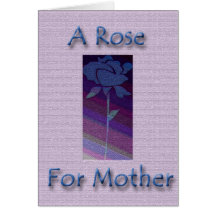Un rose pour la mère cartes de vœux