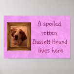 Un signe putréfié corrompu de rose d'animal famili poster