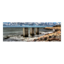 Un signet danois de paysage marin cartes de visite professionnelles