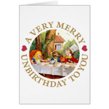 UN UNBIRTHDAY TRÈS JOYEUX À VOUS ! CARTES