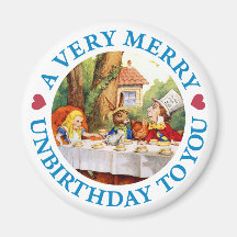 UN UNBIRTHDAY TRÈS JOYEUX À VOUS AIMANTS POUR RÉFRIGÉRATEUR
