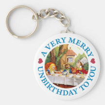 UN UNBIRTHDAY TRÈS JOYEUX À VOUS PORTE-CLÉS