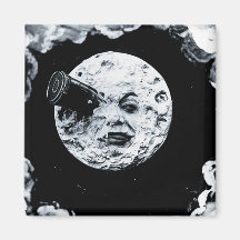 Un voyage à la lune aimant pour réfrigérateur