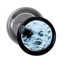Un voyage à la lune badge avec épingle