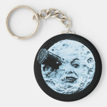 Un voyage à la lune porte-clés