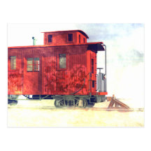 Une cambuse à l'extrémité de la ligne carte postale