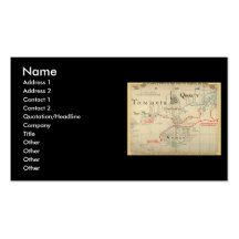 Une carte authentique de 1690 pirates (avec des em carte de visite