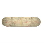 Une carte authentique de 1690 pirates (avec des em planche à roulette