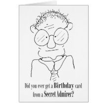 Une carte d'anniversaire d'un admirateur secret - 