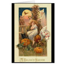 Une carte de cauchemar de Halloween