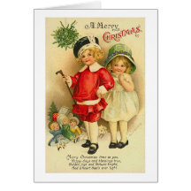 Une carte d'enfants de Joyeux Noël
