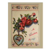 Une carte postale de cru de message de Valentine