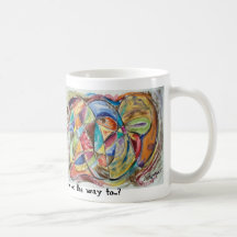 une chose drôle s'est produite sur le chemin… ? tasse à café
