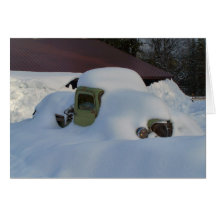 Une collecte classique sous la neige cartes