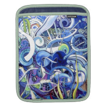 Une copie abstraite intitulée 'Calamari Poches iPad
