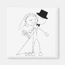 Une danse et un baiser magnets pour réfrigérateur