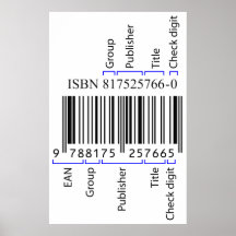 Une description des éléments dans code barres d'IS Posters
