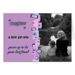 Une fille est une amie cartes de vœux