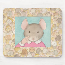 Une fillette Mousie Tapis De Souris