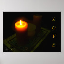 Une flamme pour la copie d'amour affiches