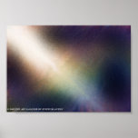 une lumière qui brille affiche