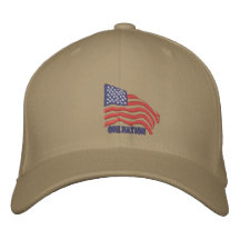 UNE NATION DU DRAPEAU UN CASQUETTE DE BASEBALL