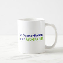 Une Obama-Nation est une abomination Mugs À Café