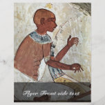 Une peinture murale d'un musicien aveugle jouant u prospectus avec motif