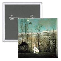 Une soirée de carnaval, Henri Rousseau Badge Avec Épingle