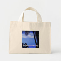 une soirée romantique, sac de toile