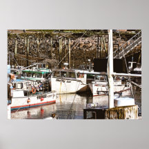 Une vieille marina poster