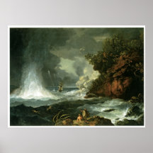 Une vue de cap Stephens dans les détroits du cuisi Posters