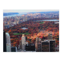 Une vue d'en haut : Automne dans le Central Park 0 Carte Postale