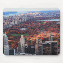 Une vue d'en haut : Automne dans le Central Park 0 Tapis De Souris