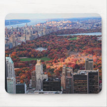 Une vue d'en haut : Automne dans le Central Park 0 Tapis De Souris
