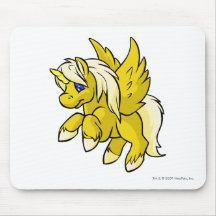 Uni jaune tapis de souris