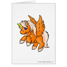Uni orange cartes de vœux