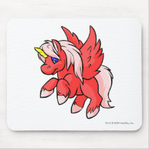 Uni rouge tapis de souris