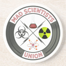 Union folle de scientifique dessous de verre
