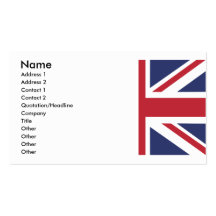 UNION_JACK (1/2) MODÈLES DE CARTES DE VISITE
