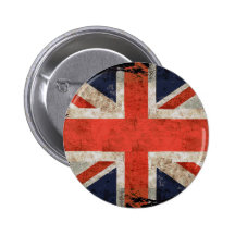 Union Jack déchiqueté âgé Badge