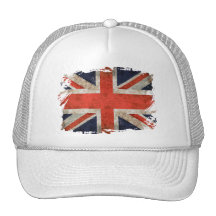 Union Jack déchiqueté âgé Casquettes
