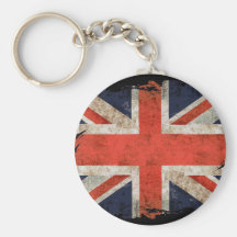 Union Jack déchiqueté âgé Porte-clef