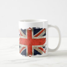 Union Jack déchiqueté âgé Tasses À Café