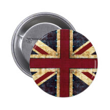 Union Jack grunge - classique Badges