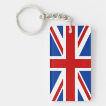 Union Jack Keychain acrylique (à simple face) Porte-clé