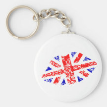 Union Jack les Anglais embrassent ceci ! Bagchain  Porte-clés