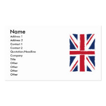 UNION_JACK MODÈLE DE CARTE DE VISITE