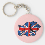 Union Jack patriotique Porte-clef