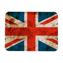 Union Jack rocailleux Magnets En Vinyle